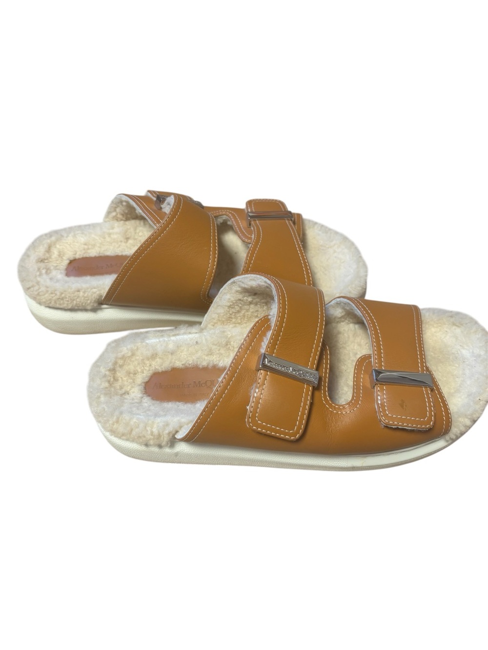 Alexander McQueen Shearling
Lined Hybrid Sandal